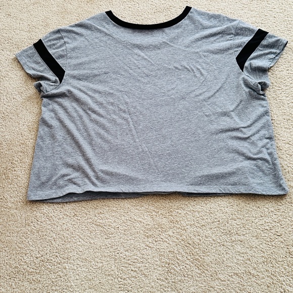 Grey Crop T-Shirt - Picture 2 of 4